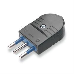 SPINA SERIE AZZURRA 2P+T 10A NERA