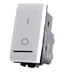 INTERRUTTORE BIPOLARE BIANCO T1 TOT ELECTRIC 802B