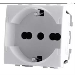 PRESA SCHUKO BIANCA T1 TOT ELECTRIC 814B