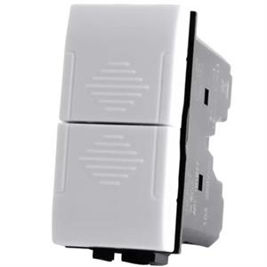 DOPPIO PULSANTE BIANCO SERIE T1 TOT ELECTRIC 827B