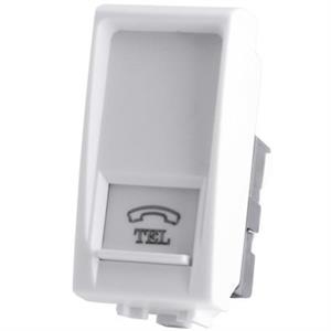 CONNETTORE RJ11 BIANCO SERIE T1 TOT ELECTRIC 828B