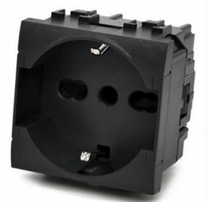 PRESA SCHUKO NERO T1 TOT ELECTRIC 814N