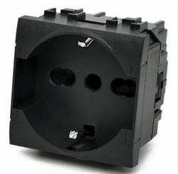 PRESA SCHUKO NERO T1 TOT ELECTRIC 814N