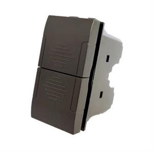 DOPPIO PULSANTE NERO SERIE T1 TOT ELECTRIC 827N