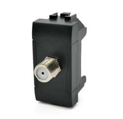 PRESA SAT FEMMINA NERO SERIE T1 TOT ELECTRIC 825N