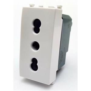 PRESA BIVALENTE BIANCO SERIE T2 TOT ELECTRIC 462748 - 618B