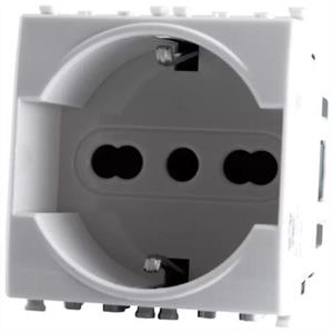 PRESA SCHUKO BIANCO SERIE T2 TOT ELECTRIC 614B