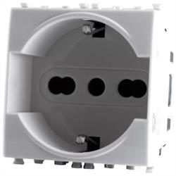 PRESA SCHUKO BIANCO SERIE T2 TOT ELECTRIC 614B