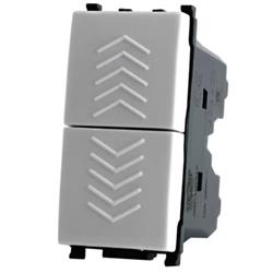 DOPPIO PULSANTE BIANCO SERIE T2 TOT ELECTRIC 622B