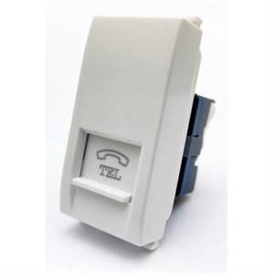 CONNETTORE RJ11 BIANCO SERIE T1 TOT ELECTRIC 623B