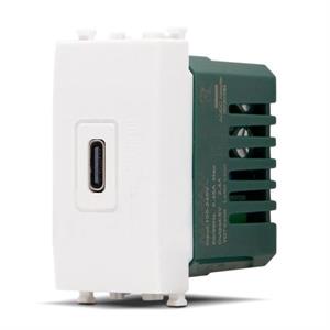 PRESA BIANCA USB-C SERIE T2 TOT ELECTRIC 636B