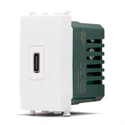 PRESA BIANCA USB-C SERIE T2 TOT ELECTRIC 636B