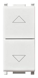 PLANA - DUE PULSANTI INTERBL.1P NO+NO10A BIANCO VIM14062